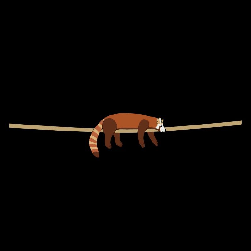 Roter Panda entspannt