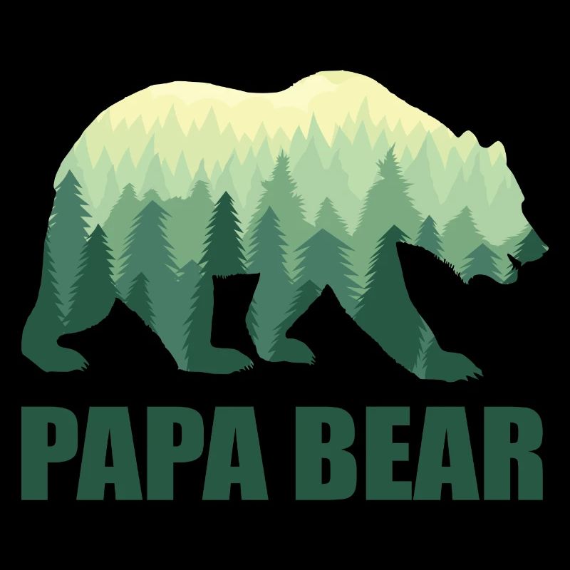 Papa Bear Daddy Vater Dad Opa Vatertag Papi