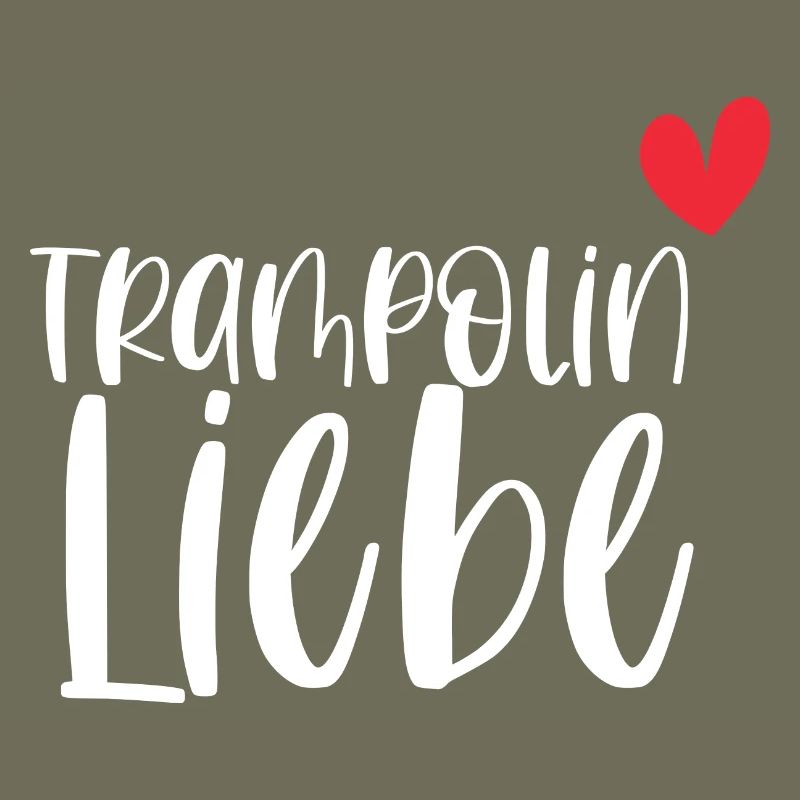 Trampolin Liebe Springen Hobby Geschenk
