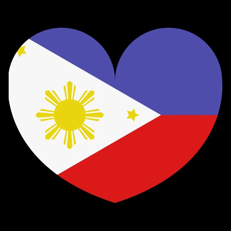 Drapeau du cœur des Philippines