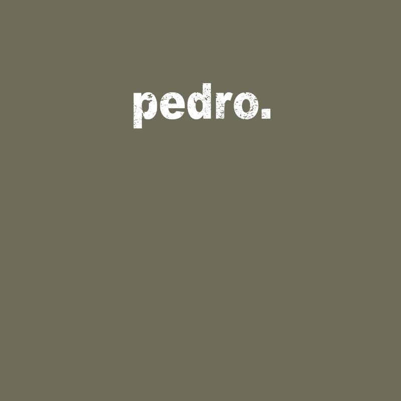 Gift grunge style first name pedro