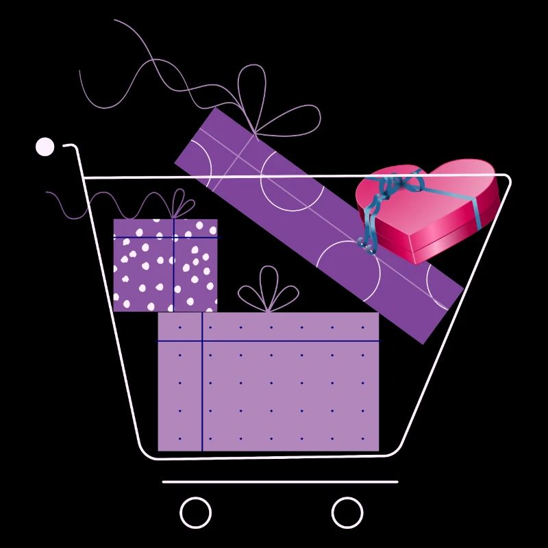 Panier avec cadeaux