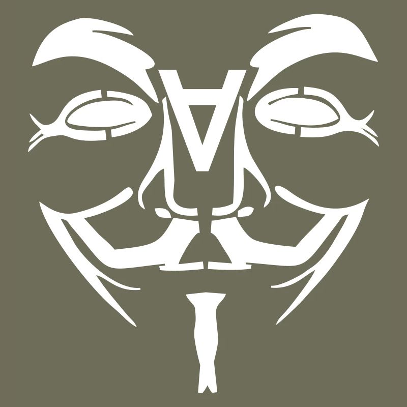 Visage de conception anonyme avec un
