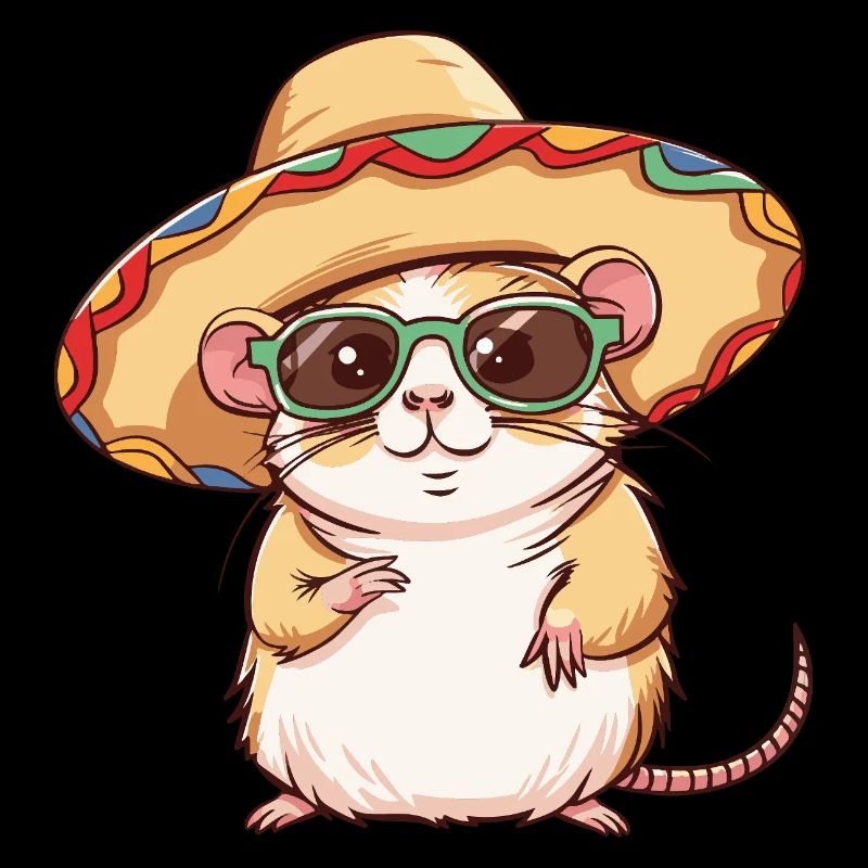 Hamster Drôle Sombrero