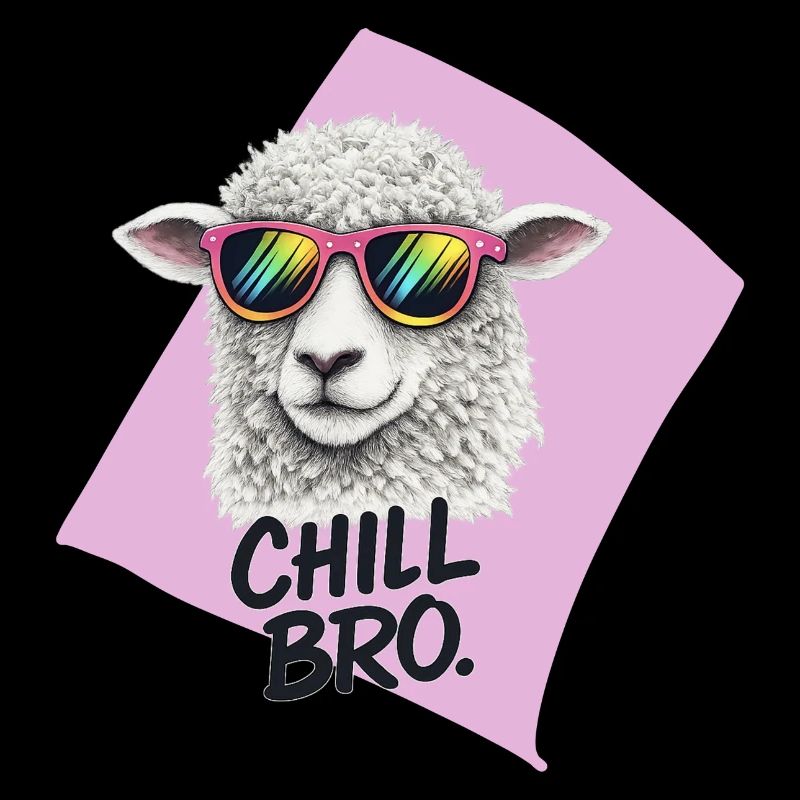 Chill Bro Schaf mit Sonnenbrille