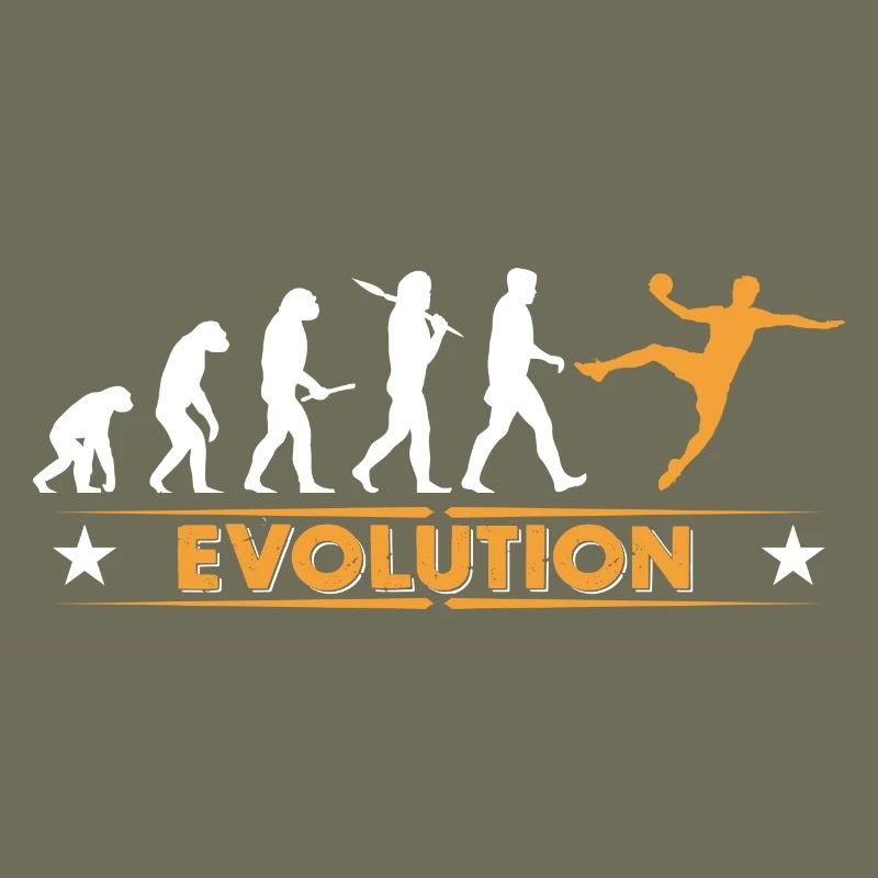 Handball Evolution - orange/weiss