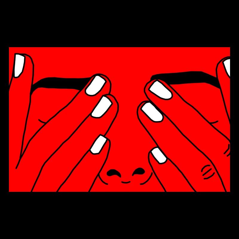 Visage rouge blanc