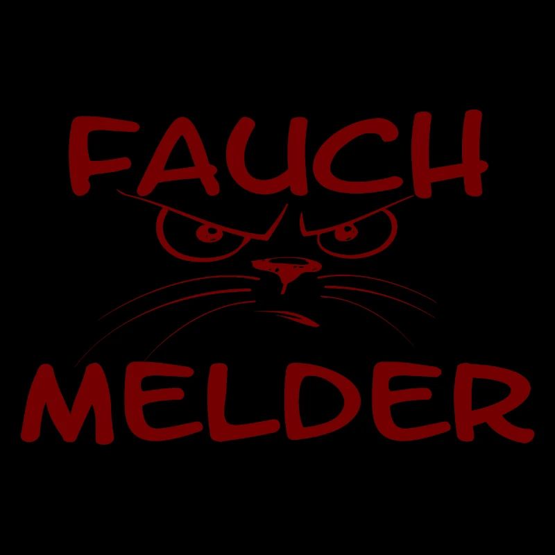 "Fauch Melder" Katze rot