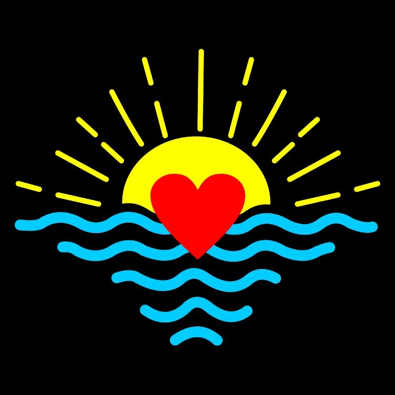 Sunset with heart