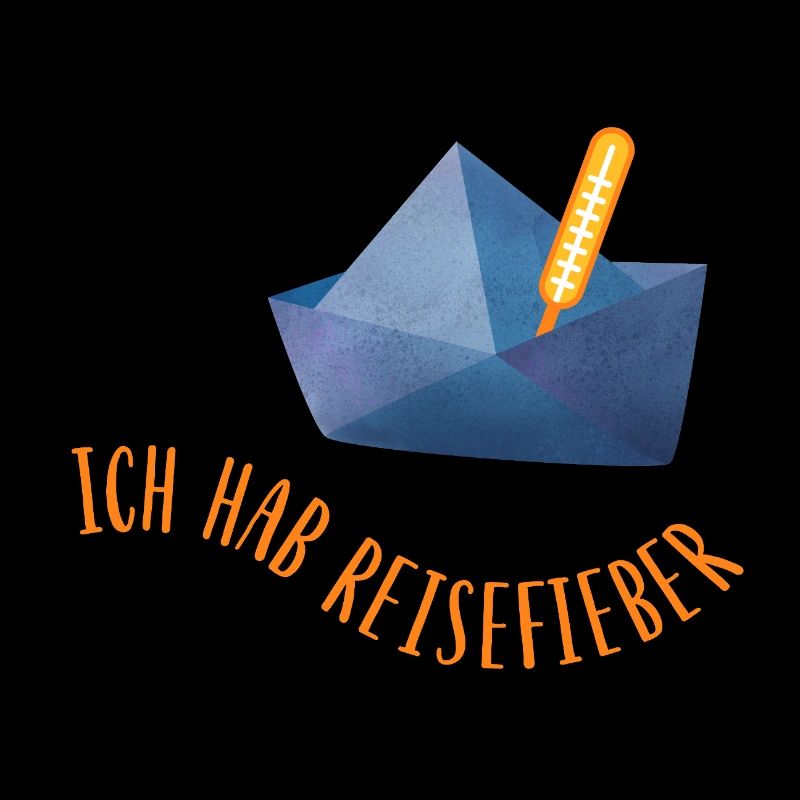 Reisefieber Papierboot Urlaub coole Sprüche Meer