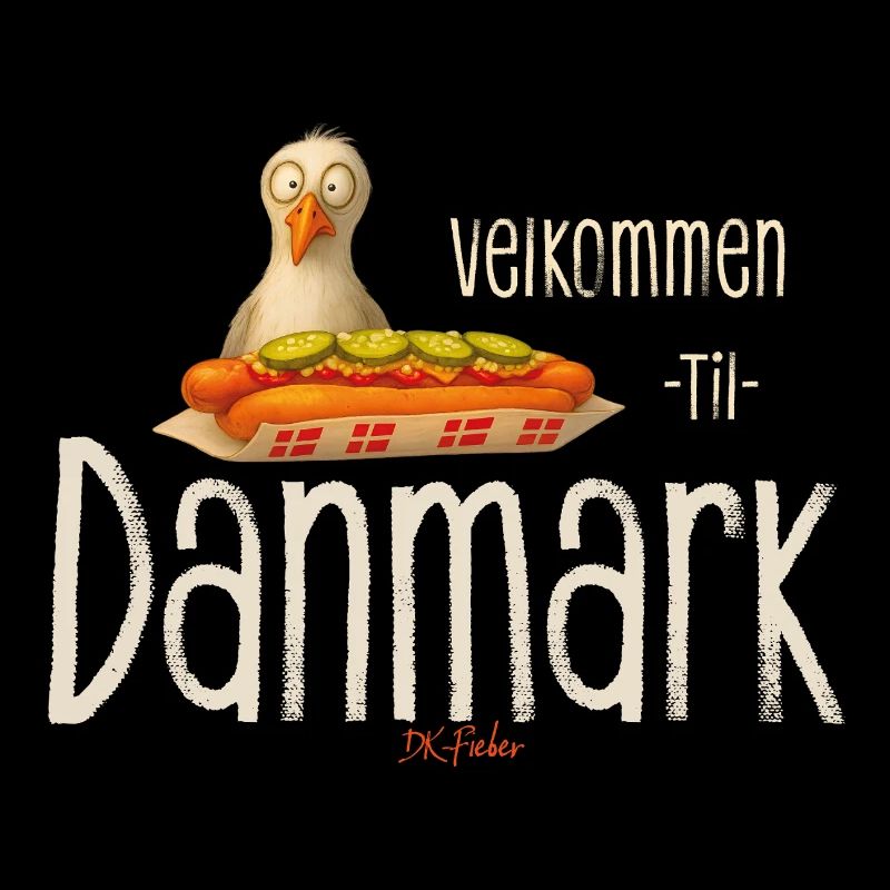 Velkommen til Danmark Möwe Hotdog Design