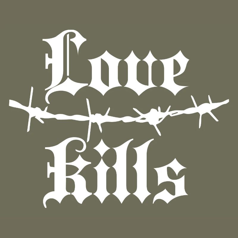 Gothic Barbed Wire Typography