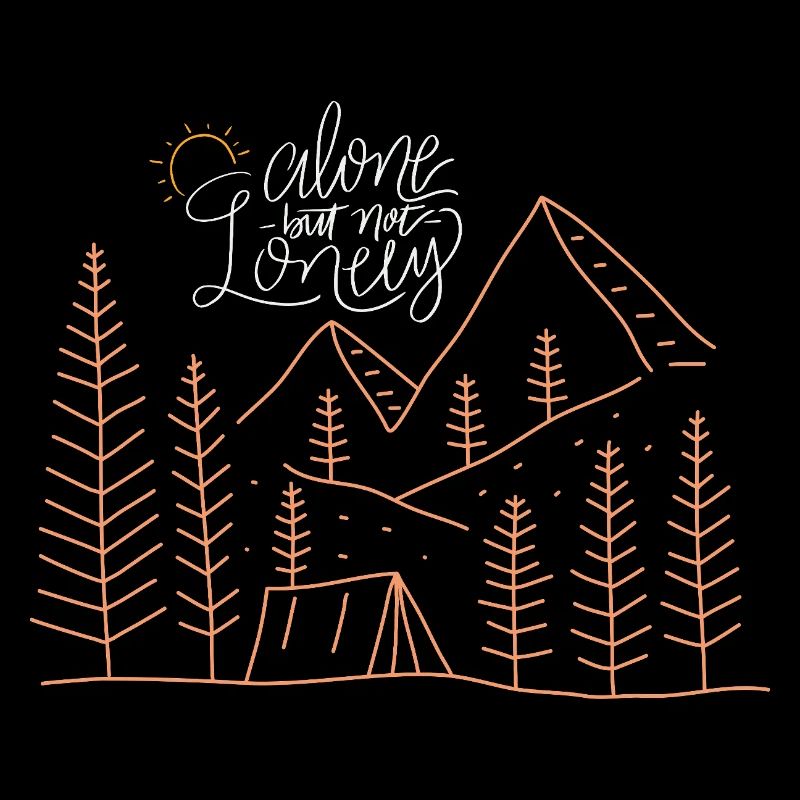 Einsames Camping abenteue