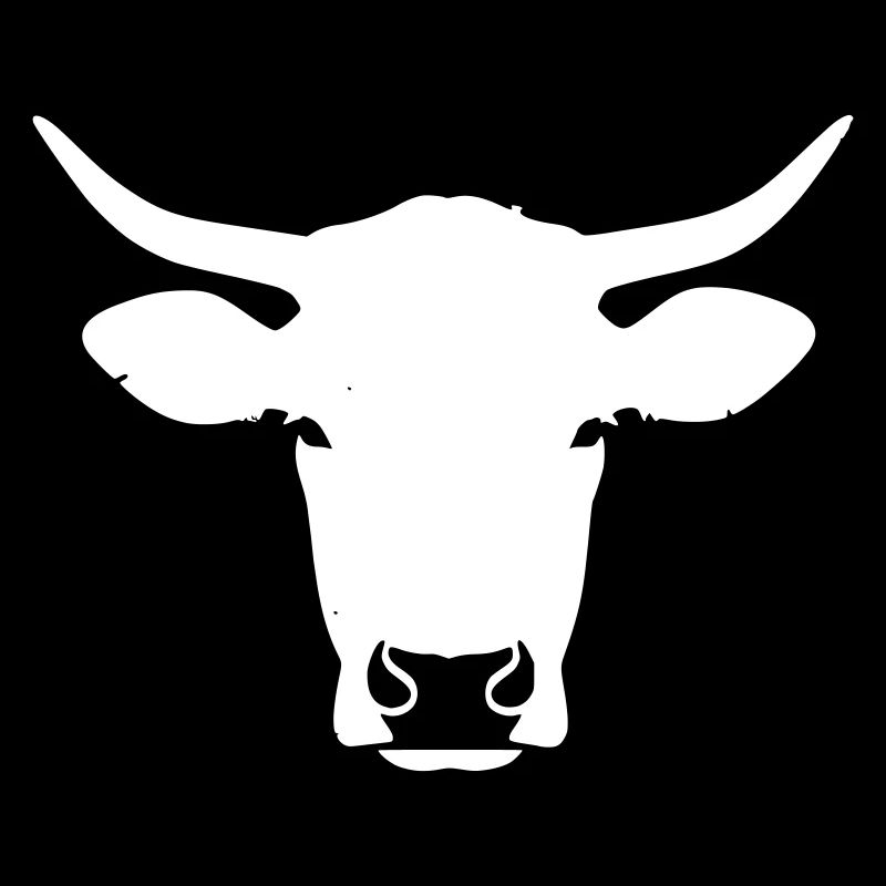 Texas Longhorn Bull Head Western Vector