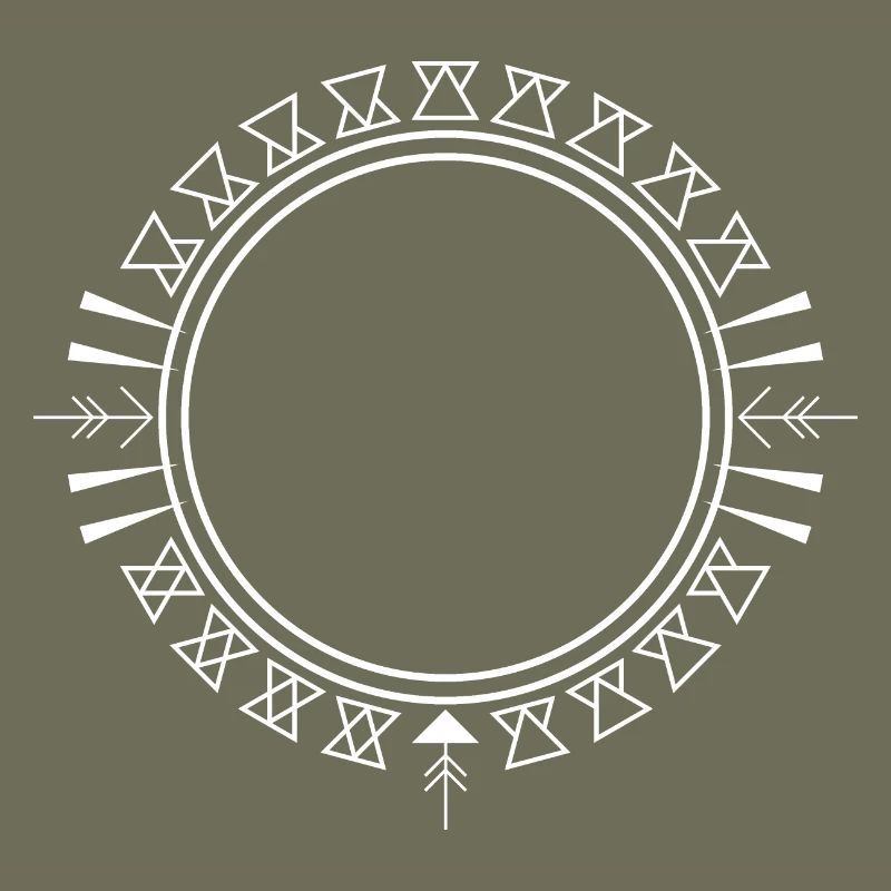 Aztec Triangle Ornament