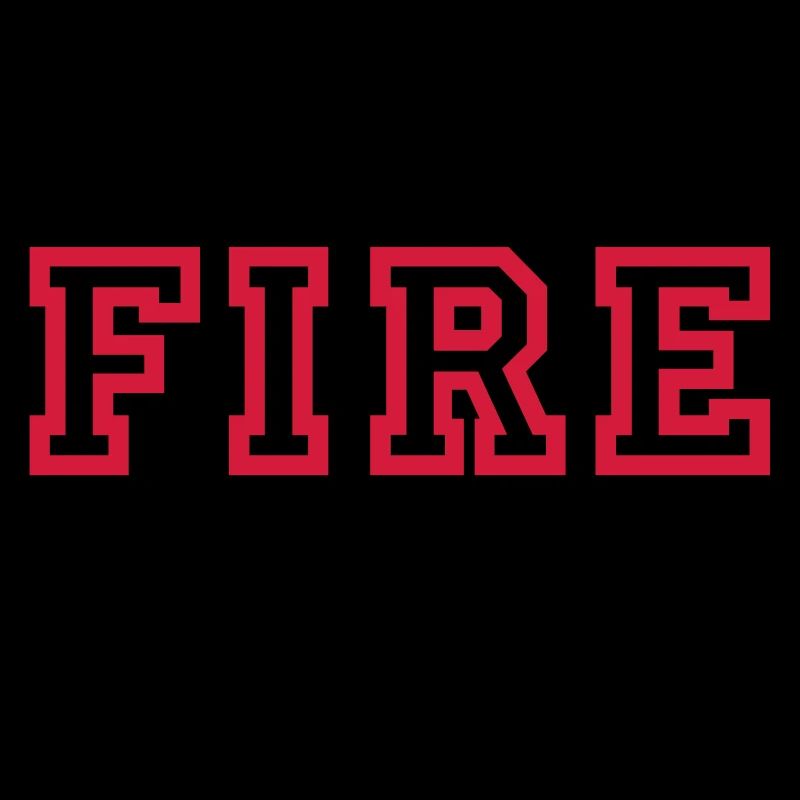 Service des incendies de lettrage