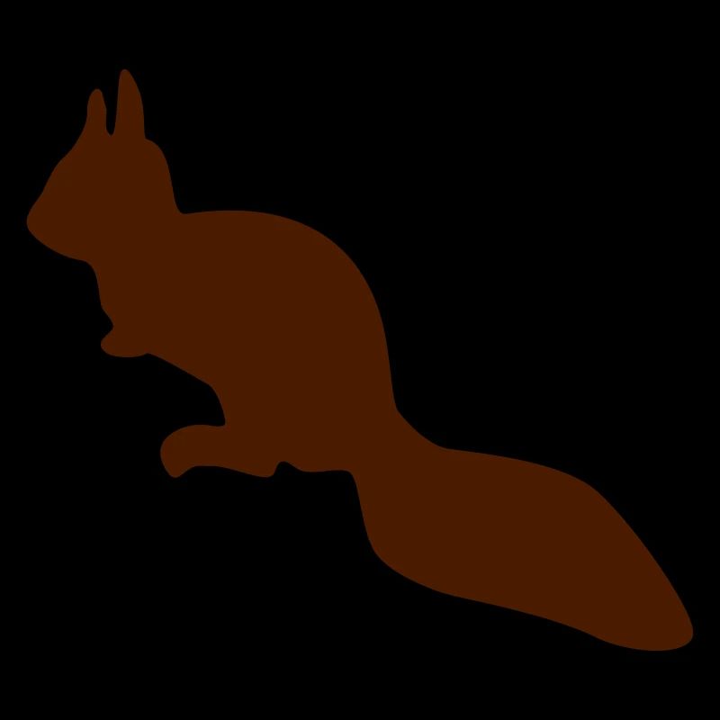 wachsames Eichhörnchen Streifenhörnchen Silhouette