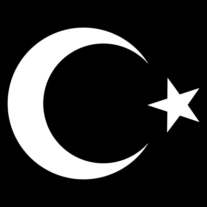 Drapeau turc noir