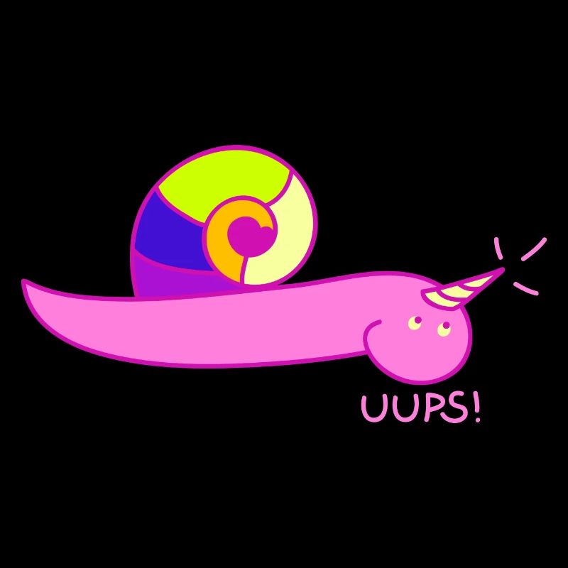 Schnecke als Einhorn