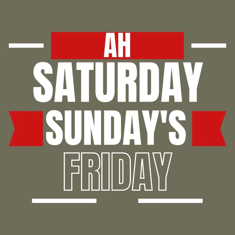 Ah Weekend Days Mashup Tee