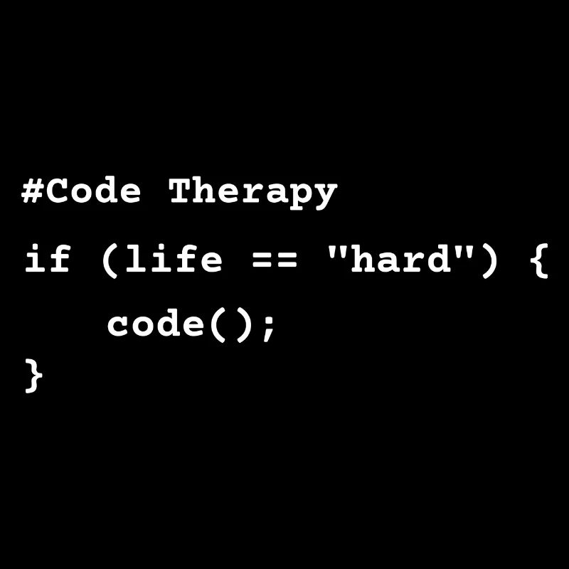 Code Therapy – T-shirt de programmation drôle