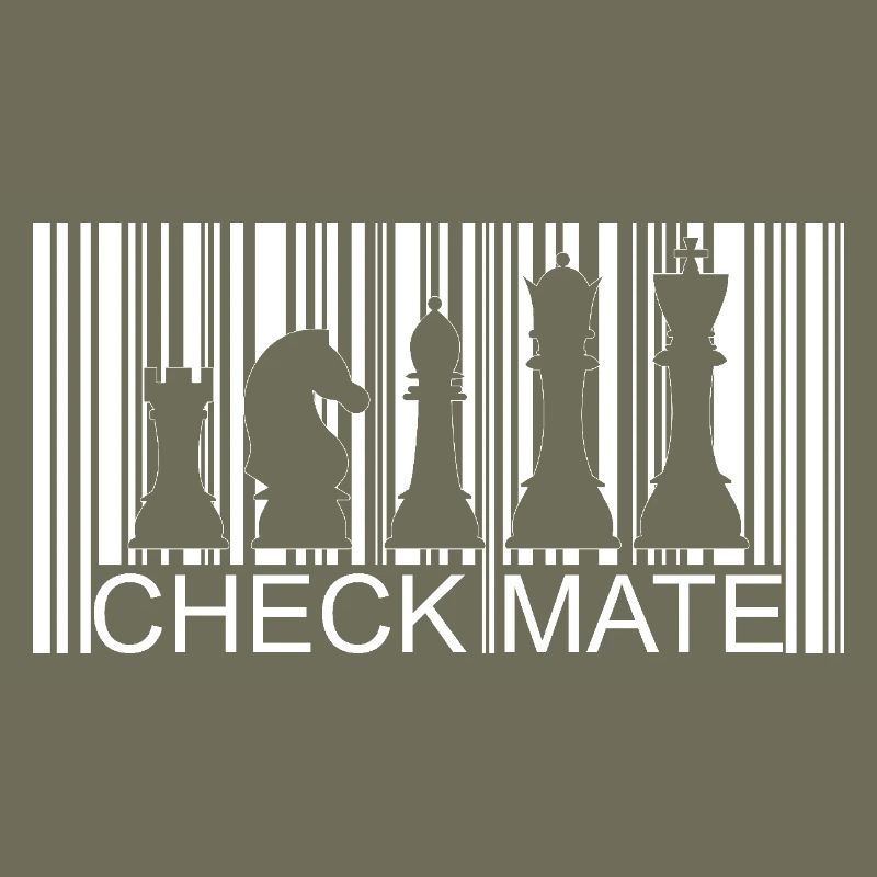 Stylisches Schach Barcode Design für Schachfans