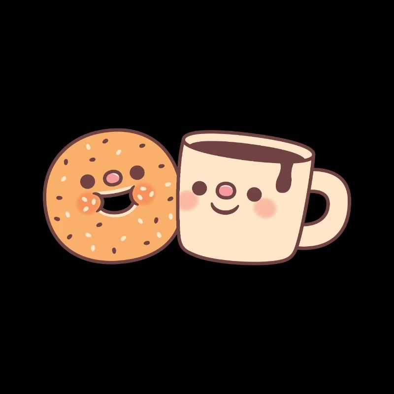 Mignon Bagel Et Café Doodle