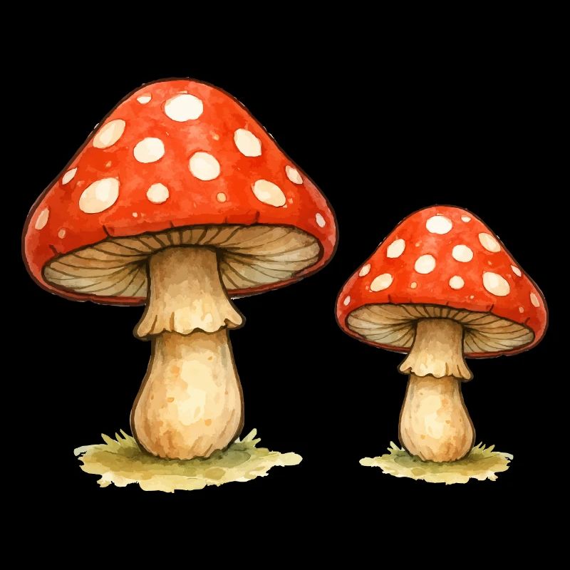 Red Toadstool Duo