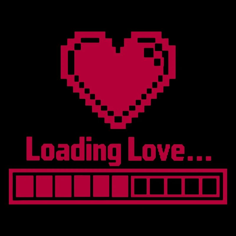 Pixel Heart Loading Bar Valentine's Day - Love