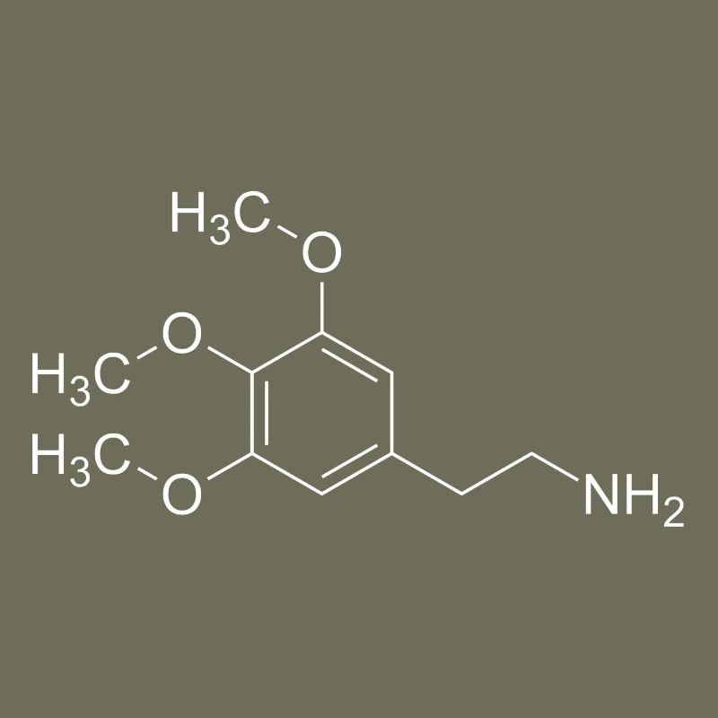 Mescaline mescaline structural formula