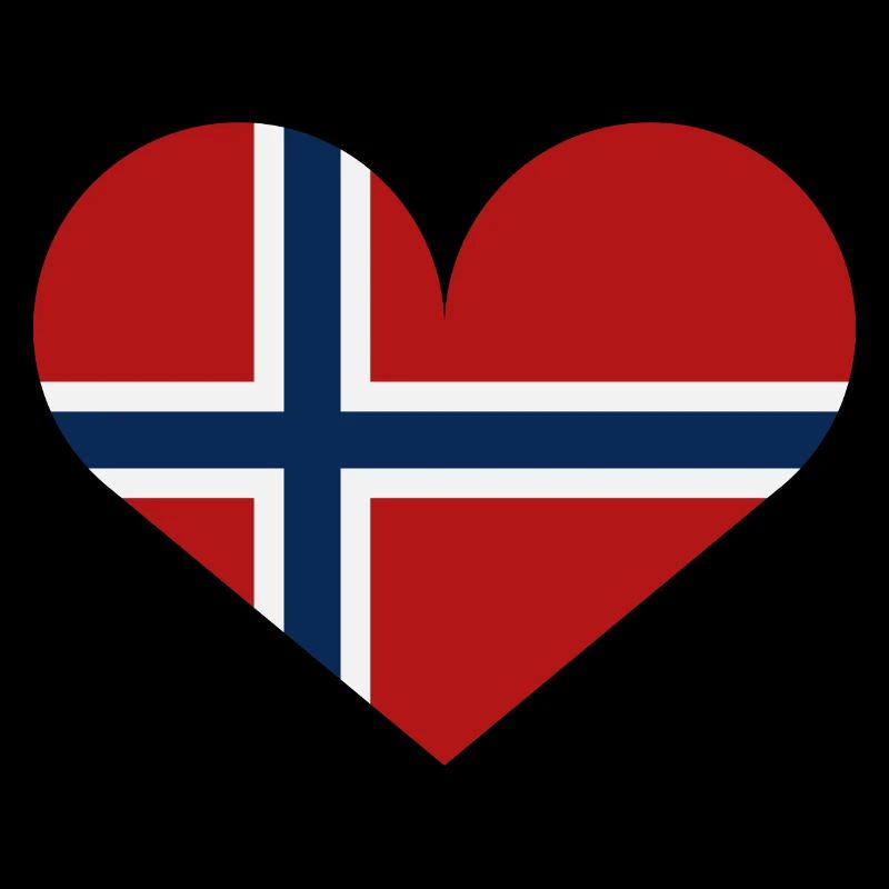 Drapeau du cœur de la Norvège