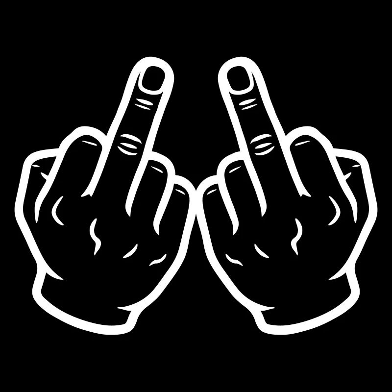 Hand Mittelfinger Frech