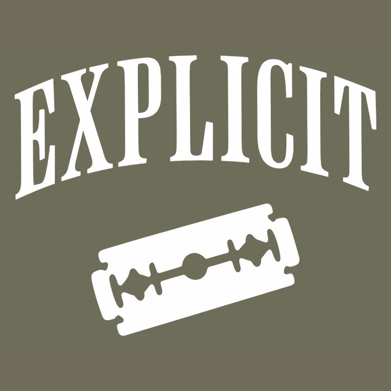 Explicit razor blade motif