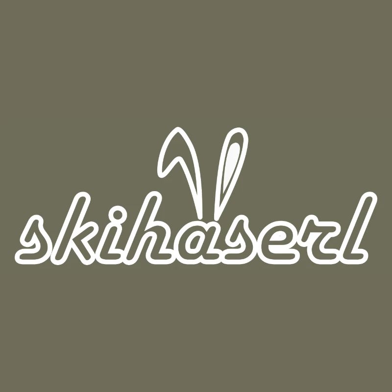 Skihaserl Skihase Skifahren Geschenk Geschenkidee
