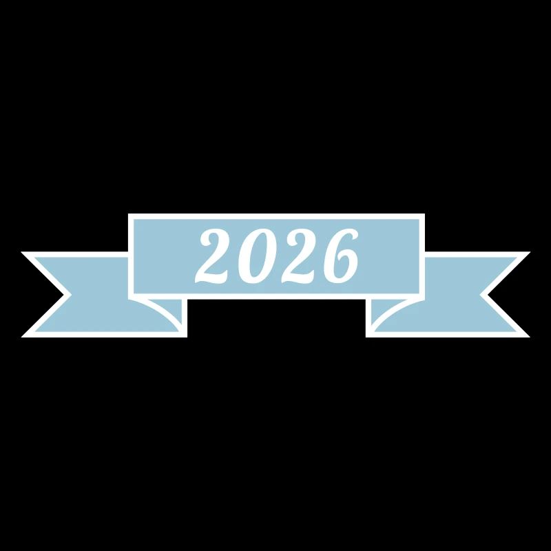 2026 Banderole square | Vectorgraphic