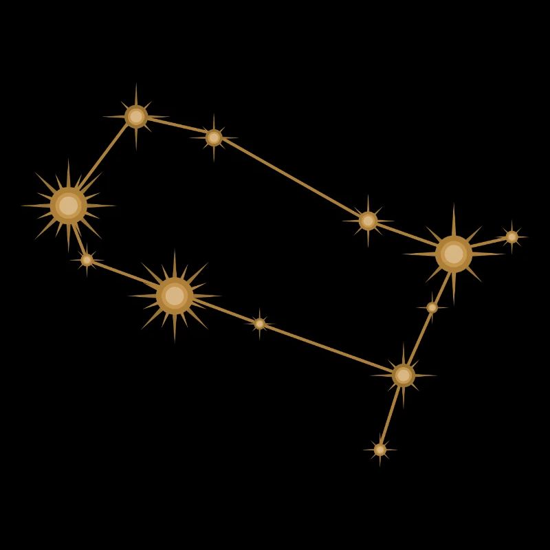 Sternbild Zwillinge Sternzeichen Sternzeichen Golden