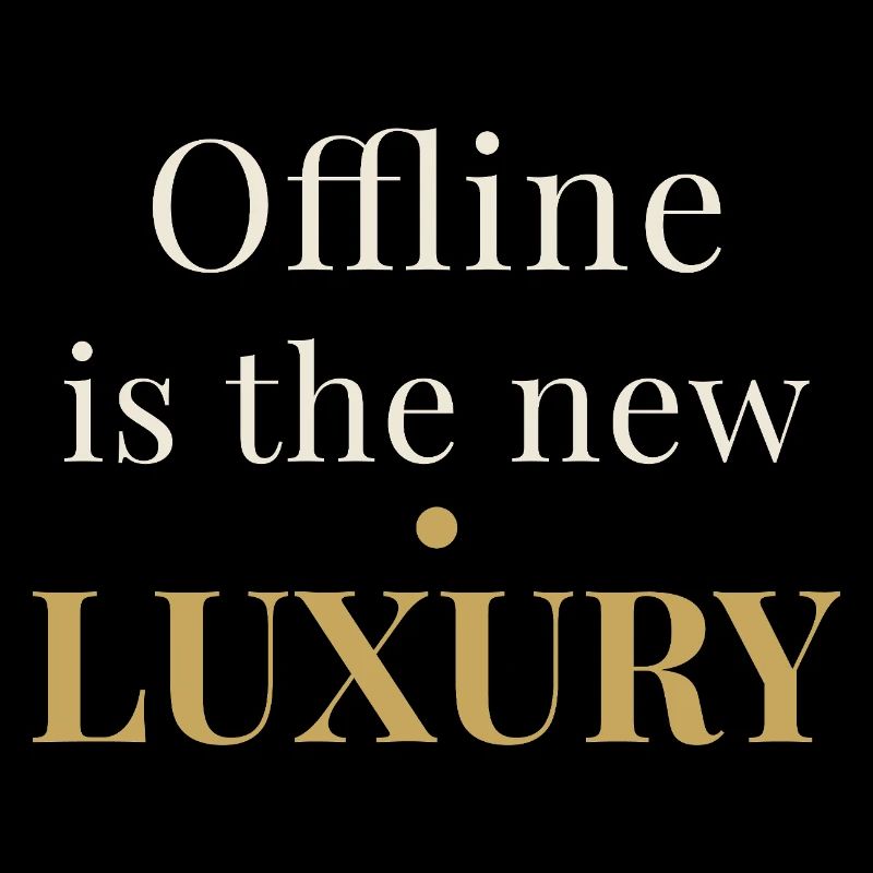 Offline is the New Luxury – Minimal Design