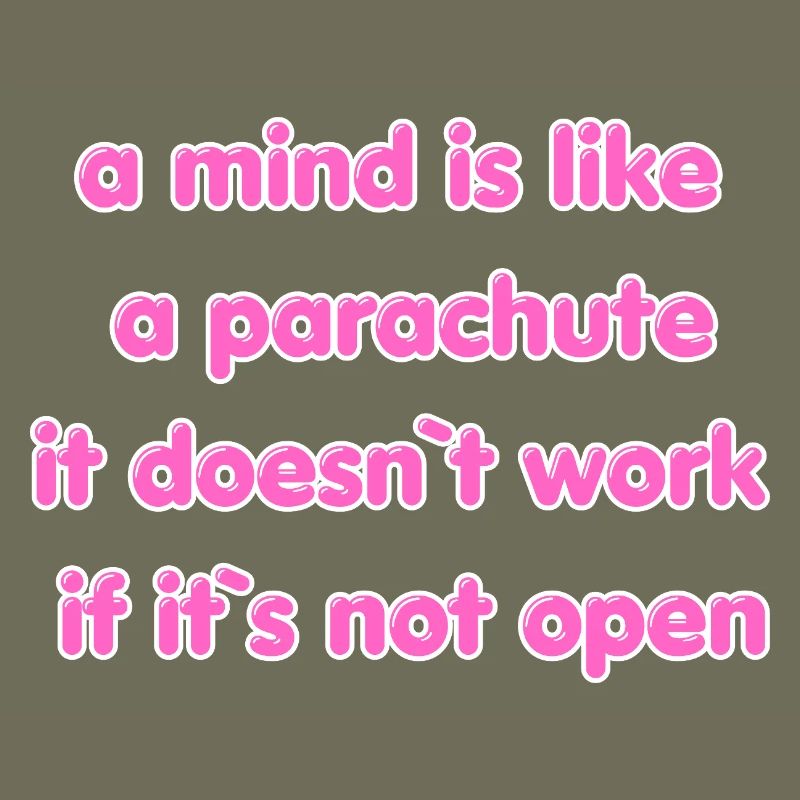 Citation de parachute à esprit ouvert