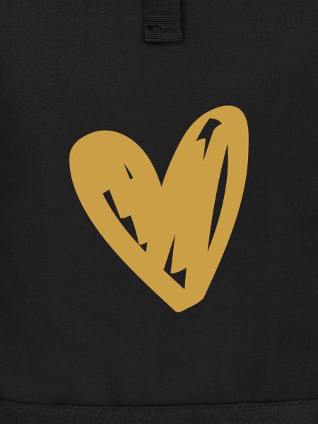 Golden Heart Doodle Design