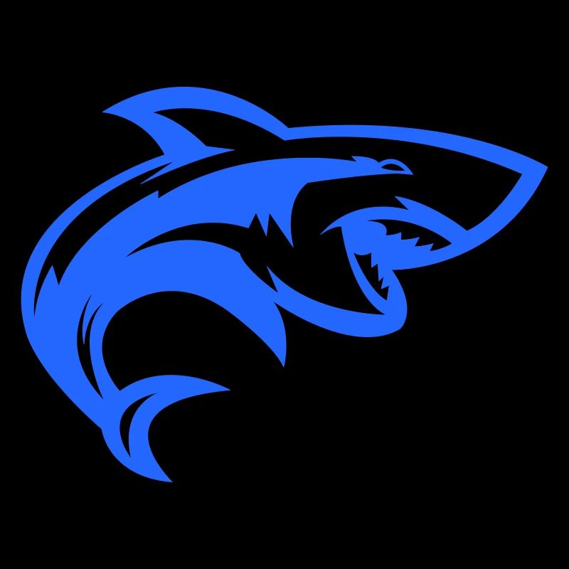 Silhouette du requin bleu