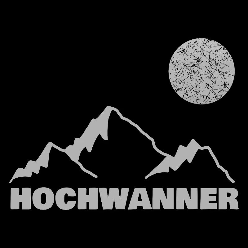 Hochwanner Bergsilhouette Mond