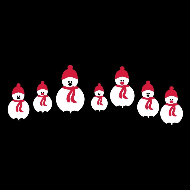Weihnachten Schneemann-Crew