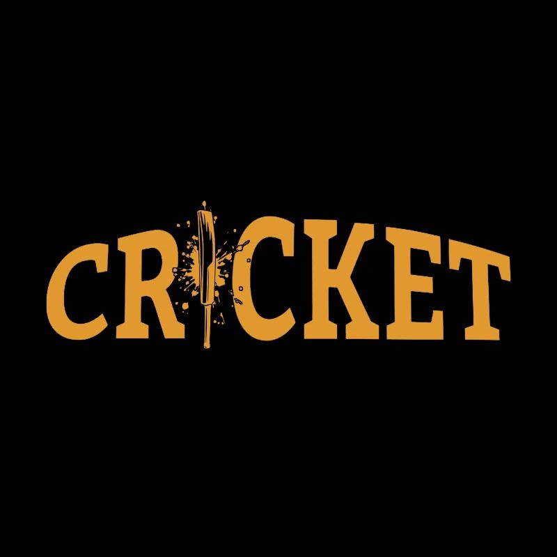 Cricket Lettering with Bat - Kricket