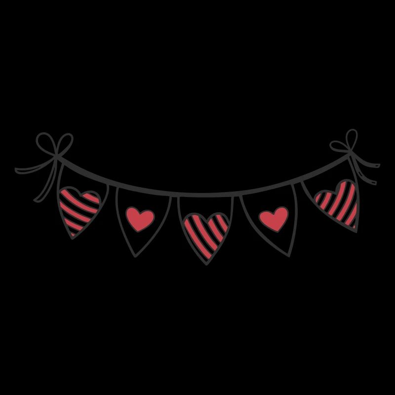 Heart Garland Hearts