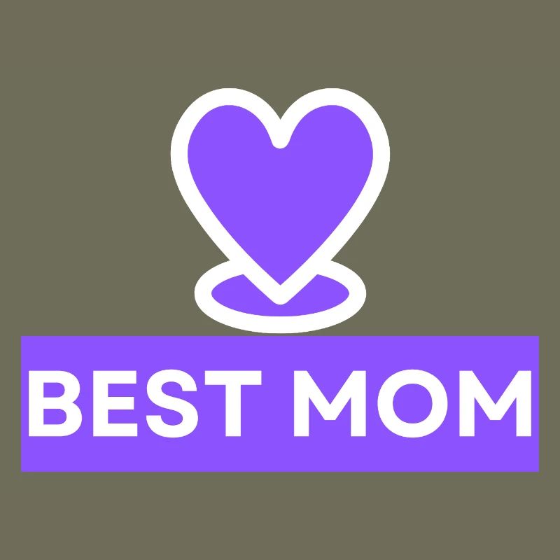 Bestes Mama-Herz-Emblem