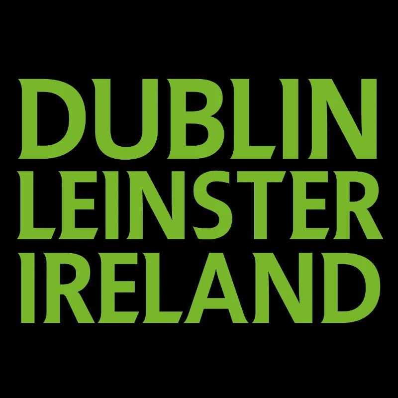 Dublin Leinster Irlande en vert