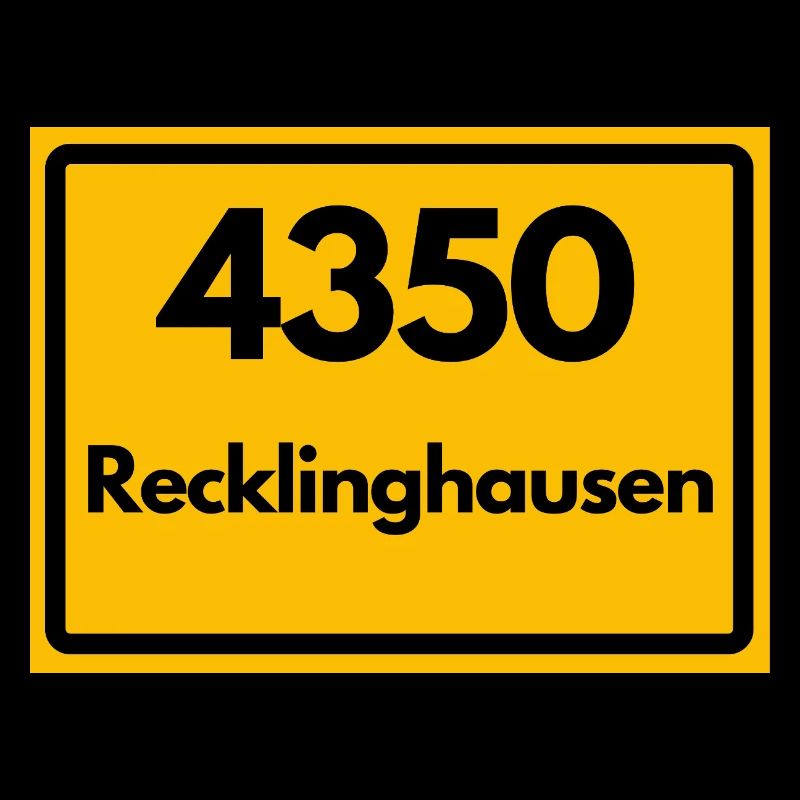 ALTE POSTLEITZAHL PLZ RETRO 4350 RECKLINGHAUSEN 