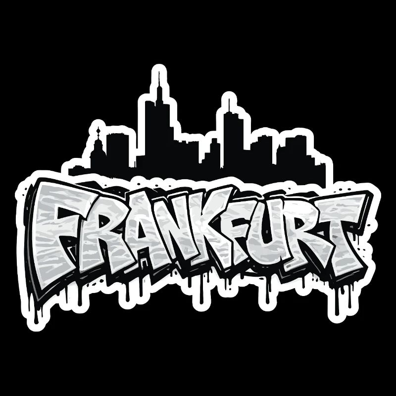 Frankfurt Skyline Graffiti