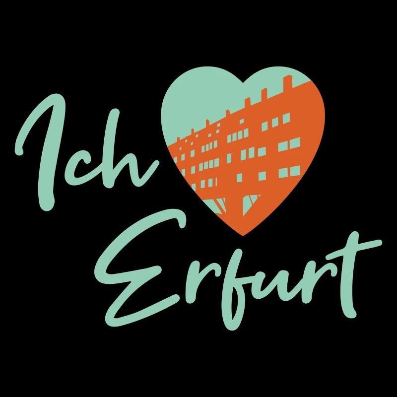 Ich liebe Erfurt - Schriftzug