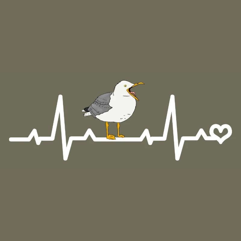 Möwe Herzfrequenz EKG